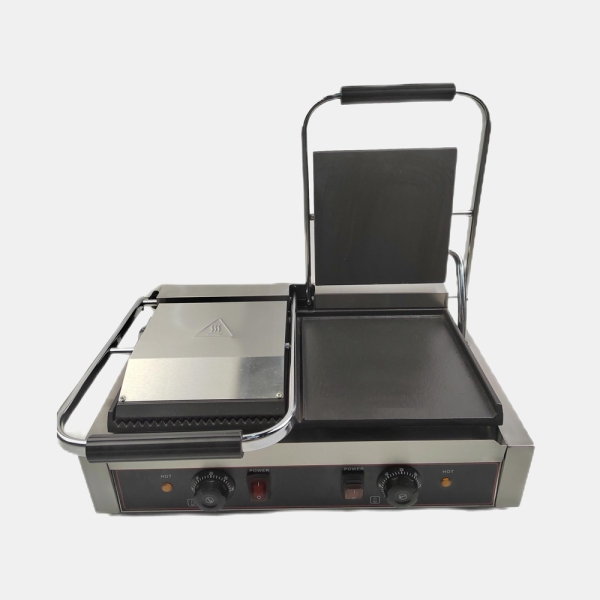 ​​813D Double Plate Left Dented-Right Flat Plate Grill​​