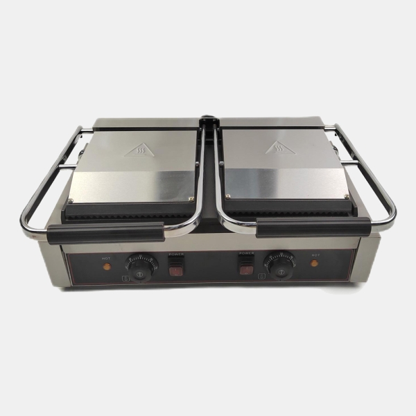 ​​813C Double Plate Upper Dented-Lower Flat Plate Grill​​