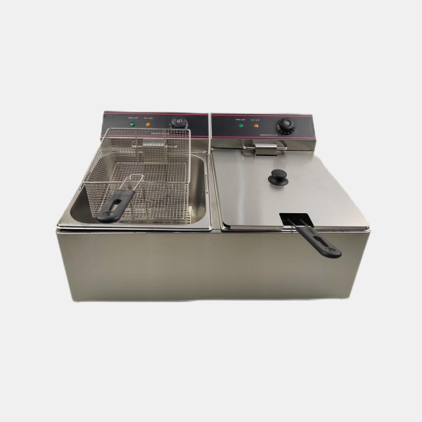 ​​8L-11L-2 Single Lever Dual Cylinder Tabletop Electric Fryer​​